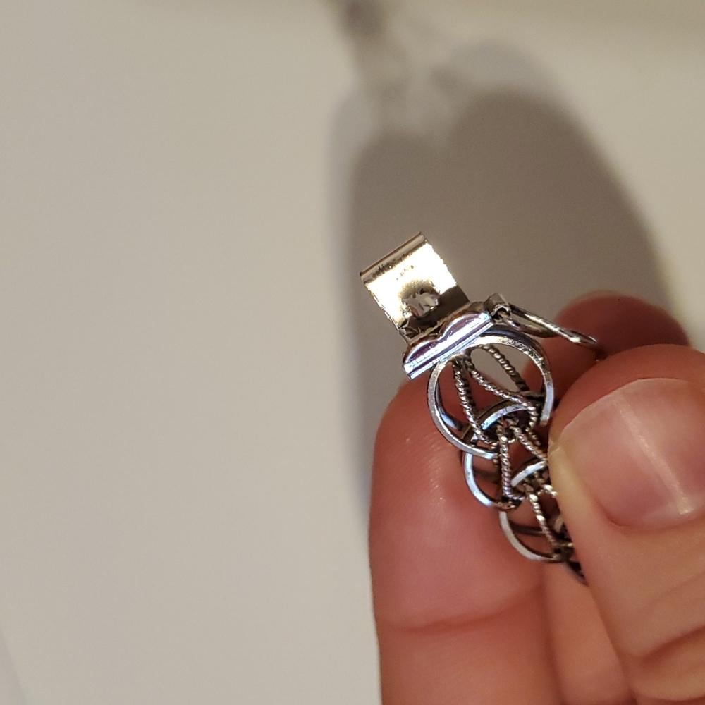 💚 Vintage Fancy silver bracelet - Picture 8 of 10